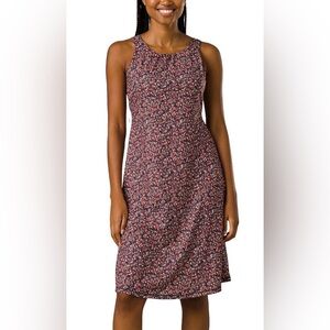 prAna Womens Skypath Dress in Grey Blue Petals, Size XL floral sports dress